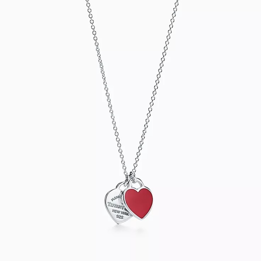 Tiffany & Co. Red Return to Tiffany’s Small Double Heart Pendant